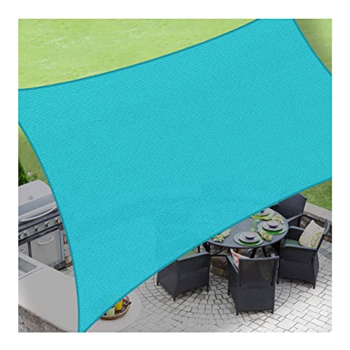 Sonnensegel, wasserdicht, rechteckig, UV-beständig, für Außenbereich, Terrasse, Garten, Hof, Balkon und Pergolen, erhältlich in den Größen 2 x 4 m, 4 x 5 m, 5 x 6 m