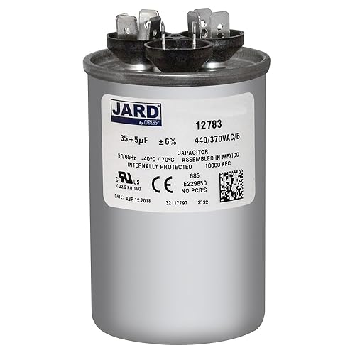 35 + 5 MFD uf PW-355R 370 o 440 voltios Condensador redondo de doble funcionamiento para condensador recto frío o bomba de calor Aire acondicionado
