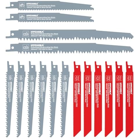 HYCHIKA Reciprocating Saw Blades, 16 PCS Sabre Saw Blades Cover