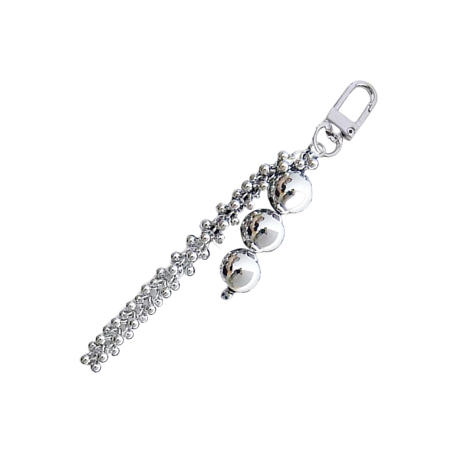 Buxuaaaa Beaded Tassels Keyring Fringe Keychain Pendant for Everyday Use Decorative Bag Hanging Accessory Various Vibrant Color Multifunctional Decoration