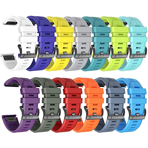 Correa de reloj Fenix 5 5X Plus con herrajes de acero y silicona premium 3