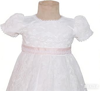Baby Long Christening Gowns White Baptism Dress Special Occasion Dresses for Girls Birthday