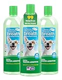TropiClean Fresh Breath Water Additive for Dogs, Dog Breath Freshener & Teeth Cleaning Solution, No...