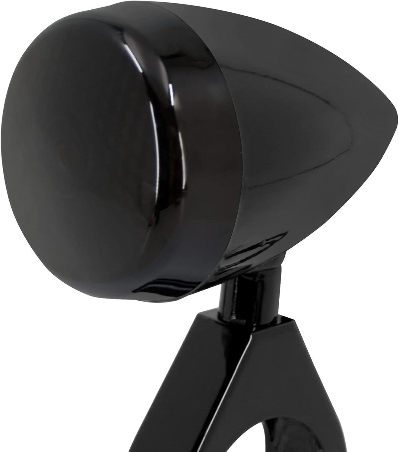 LED Turn Signal Light Indicator Blinker 39mm 41mm Fork Clamp Front Rear Fit For Harley Sportster XL 1200 883 (All Black)