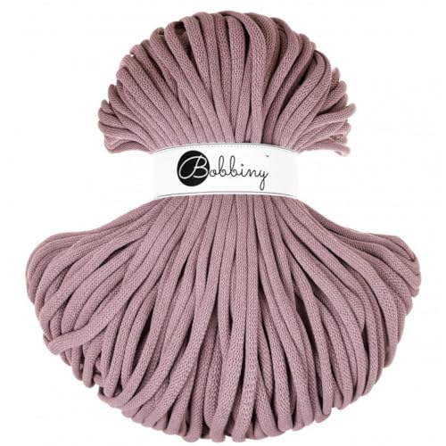 Bobbiny Corde Macramé Tressée Jumbo 9mm (Mauve) 100m