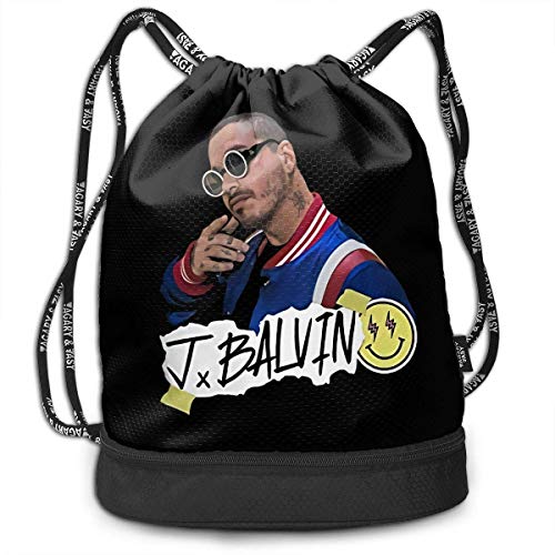 Preisvergleich Produktbild J = Balvin Lustiger multifunktionaler Reisesport- und Freizeit-Kordelzugrucksack