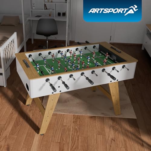 Artsport Tischkicker ProKick - Stabiler Kickertisch aus MDF, 11-gegen-11 Spielfläche, Anti-Rutsch-Griffe, Torzähler, für Kinder & Erwachsene – Bild 8