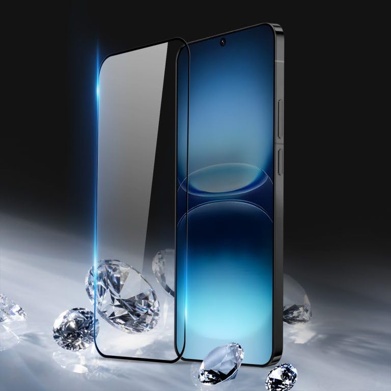 Image of TitanGuard Tempered Glass Screen Protector Guard for IQOO 15R (6.59 Inches) - 9H Hardness, Military Grade, Anti-Static, Easy Installation Kit - 1 PACK