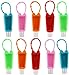 10 Porte-clés pour Le désinfectant pour Les Mains,Bouteilles Portables vides avec étui en Silicone pour Le Nettoyage du désinfectant pour Les Mains