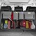 Produktbild SURDOCA® Kofferraum Organizer Auto - 3rd Gen [doppelte Kapazität] Organizer Auto, ausgestattet mit [Starkes elastisches Netz & 4 Zauberstabstruktur], autotasche kofferraumtasche, Grau