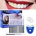 Produktbild Teeth Whitening Kit,Sinicyder Wiederverwendbares Zahnbleaching Kit entfernt Ablagerungen und Verfärbungen für weiße Zähne,10x Teeth Whitening 2x Dental Trays Gel Kit & Laserlicht