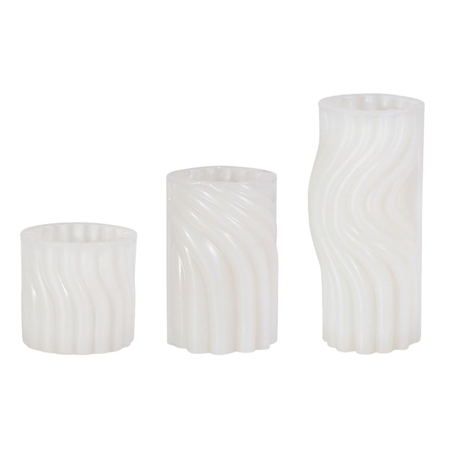 Yhplxyuus 3D Cylinder Resin Mold Geometric Silicone Scented Epoxy Molds for Chocolate Decoration