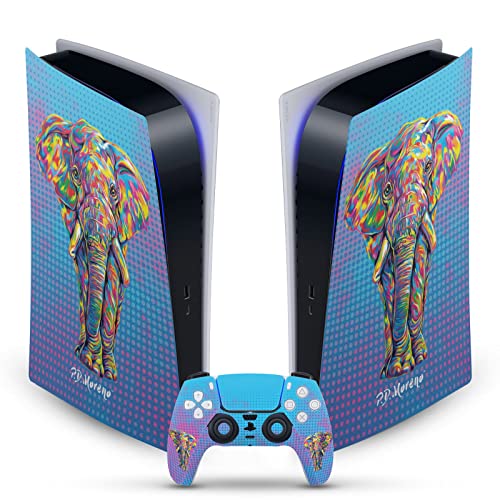 Sticker Anti-Rayure PS5 Digital Vinyle Éléphant Protection Manette