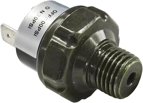 70-100 PSI Air Pressure Switch, 1/4" NPT Thread Air Compressor Pressure Switch, DC 24V 12V Pressure Switch, 70 PSI Air Horn/Tank Pressure Switch 70-100PSI