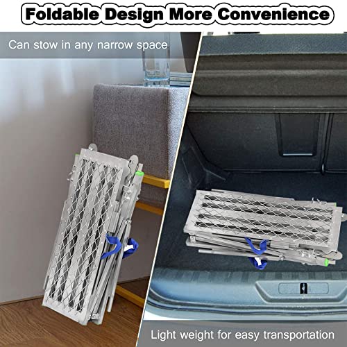 Plataforma con trampilla, andamio de Altura Ajustable, Torre de andamio, Plataforma de Trabajo Plegable portátil, Escalera para mejoras del hogar, Lavado de vehículos, Mantenimiento, taburet
