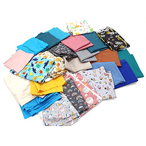 Paquete de tela para coser, 100% algodón, tela decorativa para niños (1,0 kg de algodón)