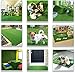 Realistic Deluxe Artificial Grass Synthetic Thick Lawn Turf Carpet (7 FT x 15 FT (105 Square FT))
