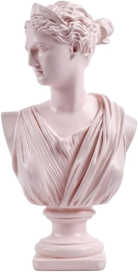 Greek Statue of Diana Goddess, Head Statuees Decoration Home Livingroom Goddess Sculpture Figurin Office Desktop Furnishing Crafts (Venus)…
