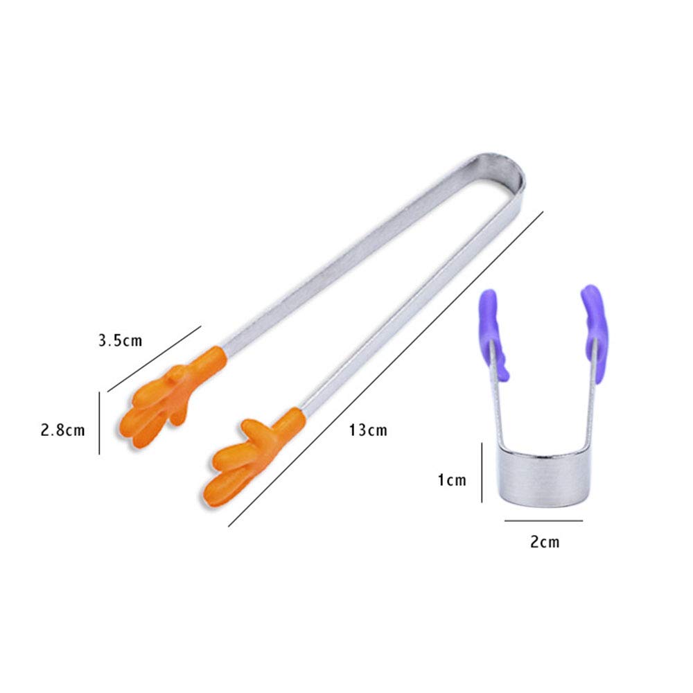 4 Pièces Pince à Barbecue Alimentaire Pinces à BBQ Accessoires De Cuisine En Acier Inoxydable Gril Exterieur Pince A Steak Antiadhesive Or 88890328