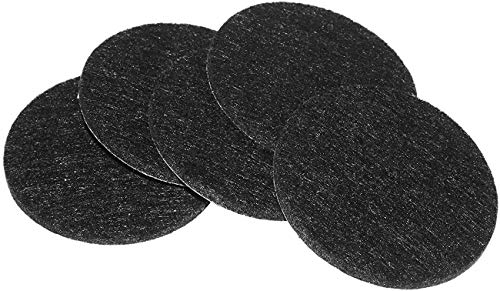 Bell Glides Replacement Office Chair Or Stool Swivel Caster Wheels To Fixed Stationary Castors, For Carpet High Profile Bell Glides With Separate Self Adhesive Felt Pads, Chair Feet Wheel Stopper #TOP3