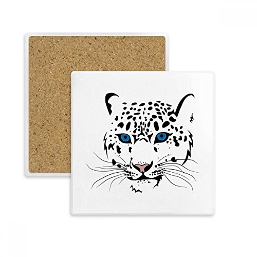 Tigre blanc dessous de verre absorbant pour préserver votre table basse