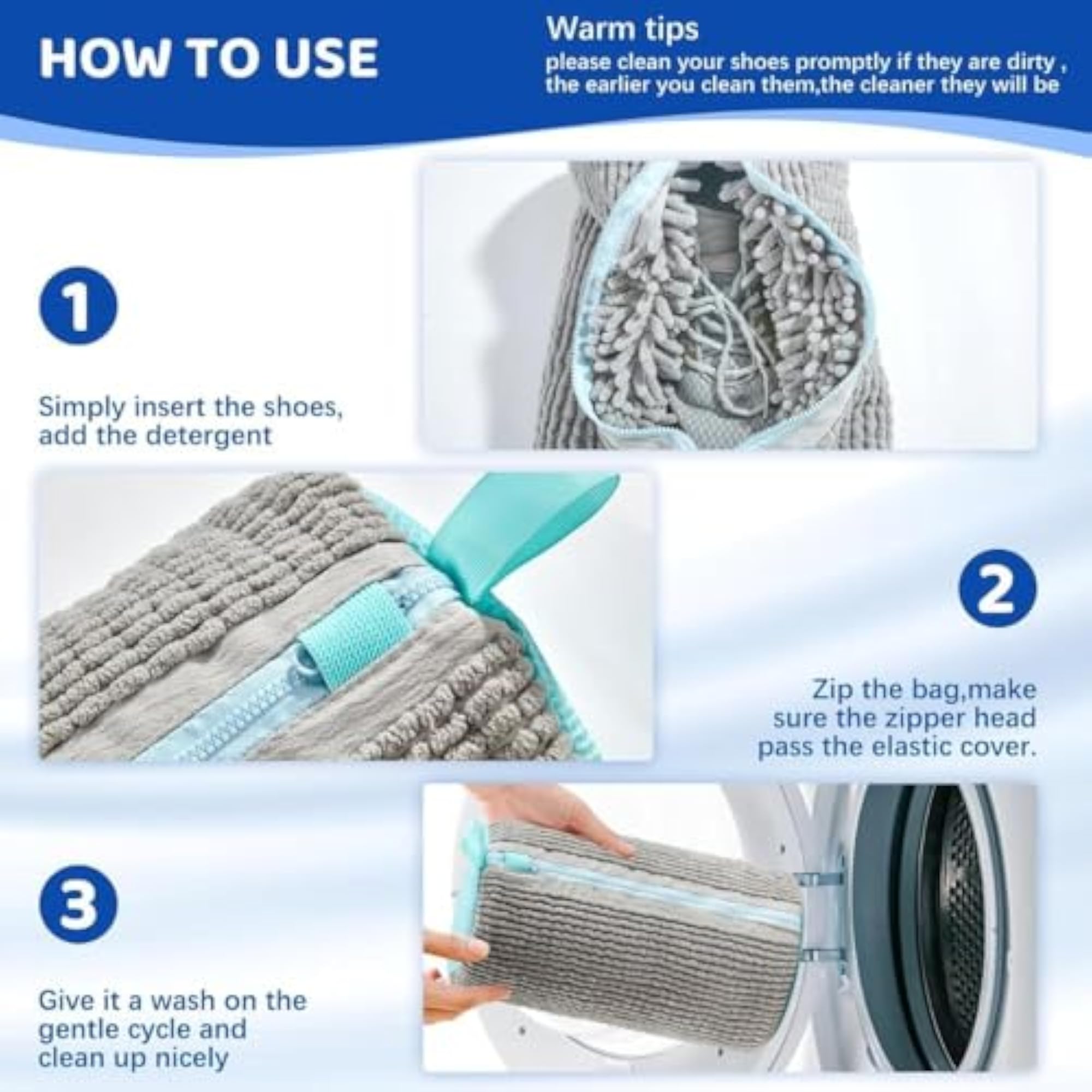 Shoe Cover Laundry Bag for Washing Machine