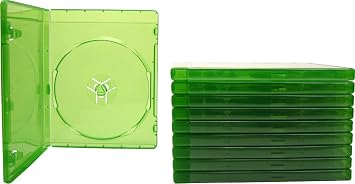 10 12mm Replacement Video Game Cases - Translucent Green - Compatible with Xbox One - #VGBR12XONE