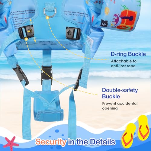 Image of MoKo Toddler Swim Vest for 20-30-50lbs, Kids Swim Arm Band