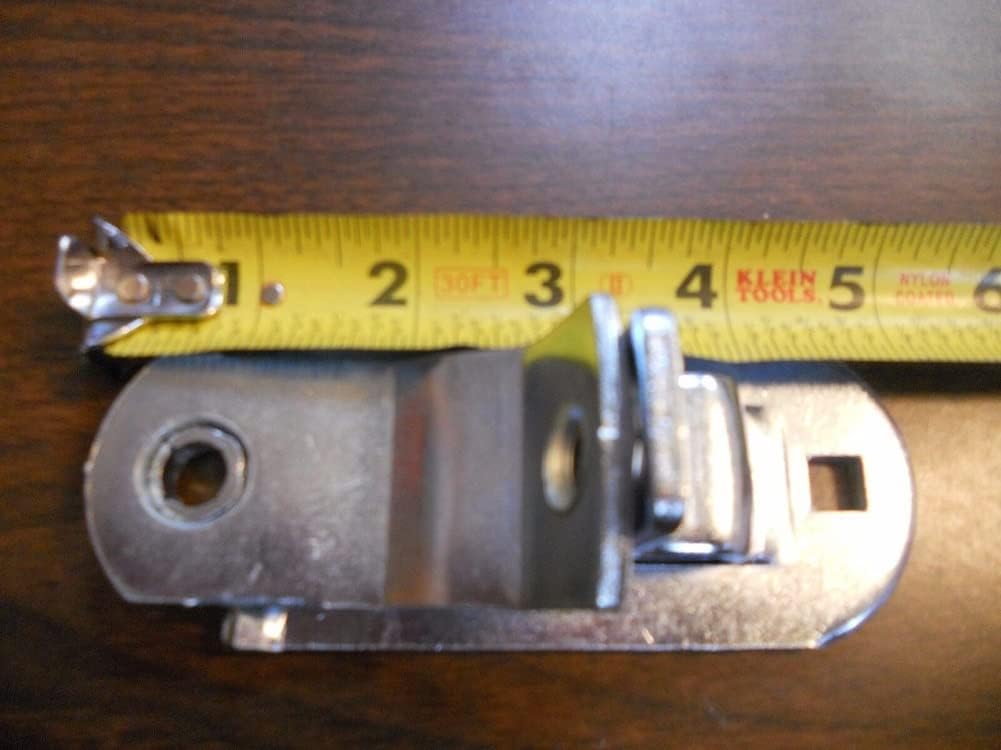 2 Pieces Cargo Trailer Door HASP Barlock Handle Keeper Padlock Race Car / 2" wide x 5-1/16", Holes 3/8" Diameter, 4" Center