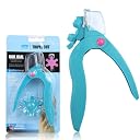 Gleevia Acrylic Nail Clipper Adjustable Stainless Steel Gel Fake Nail tip Cutter u-Shaped fingernail Scissors Artificial Fake Nail Trimmer for False Nail Art Manicure Tools (Sky Blue) gallery image