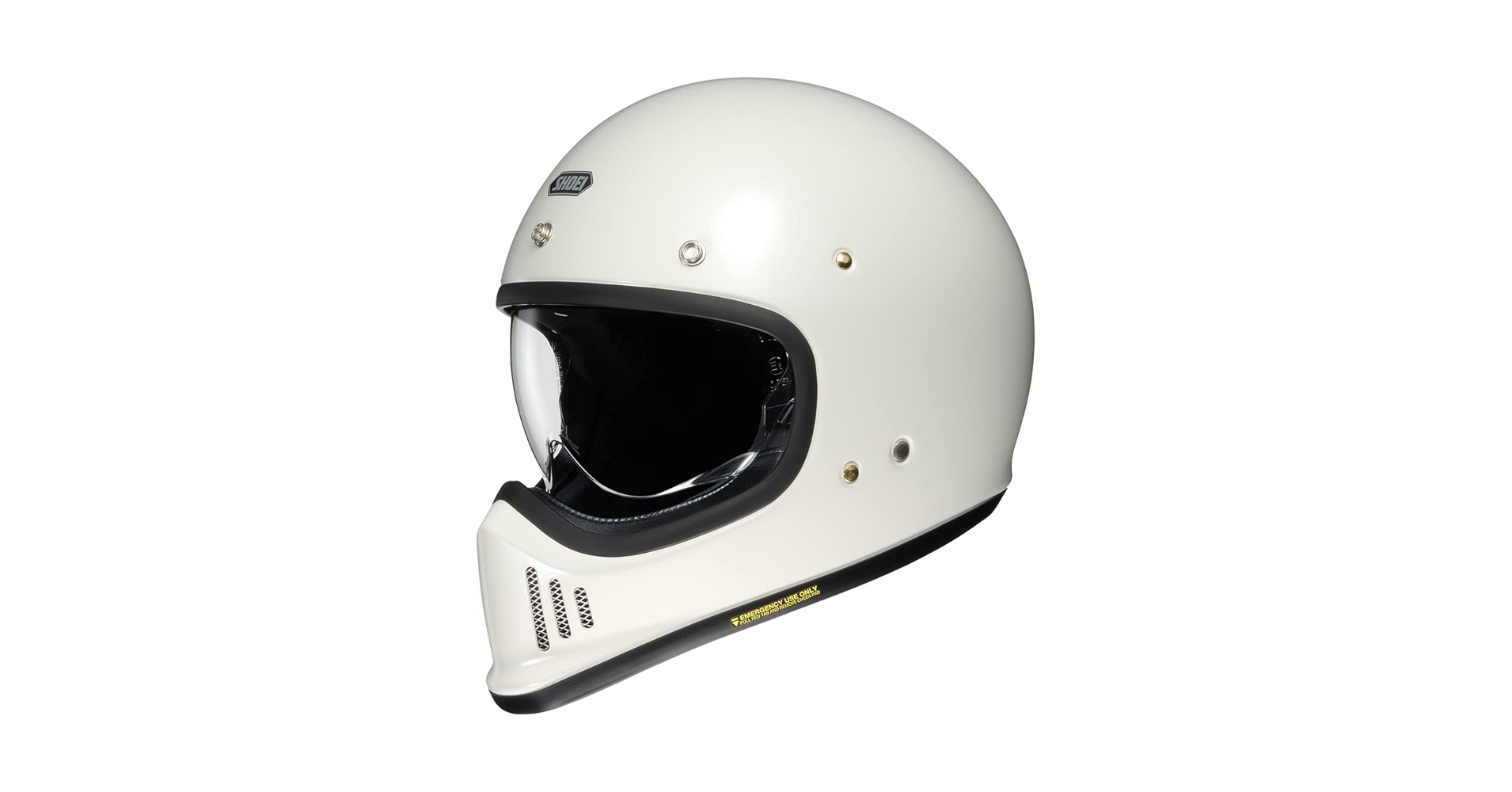 Shoei Ex-Zero Gloss White Full Face Motorcycle Helmet Size L