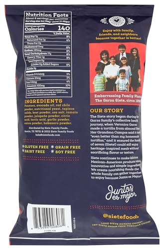 Siete Family Foods Fuego Potato Chips, 5.5 oz Bag - image 2