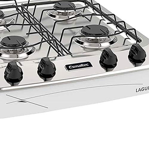 Fogão 4B Laguna Mesa, Inox - 0104001456, Branco, Esmaltec
