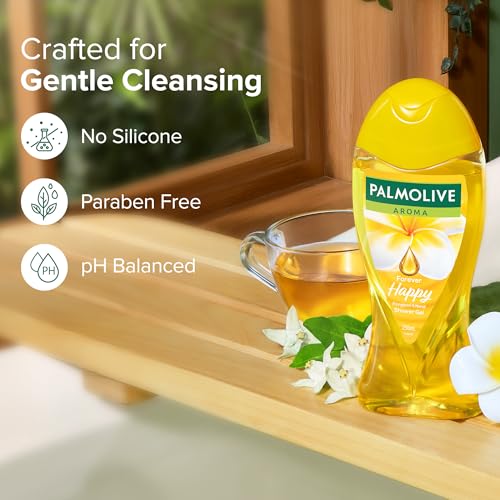 Image of Palmolive Frangipani & Neroli Aroma Forever Happy Body Wash | Mood boosting fragrance | Natural moisturization | For soft skin | No paraben & silicone, pH balanced, Body Wash 250ml
