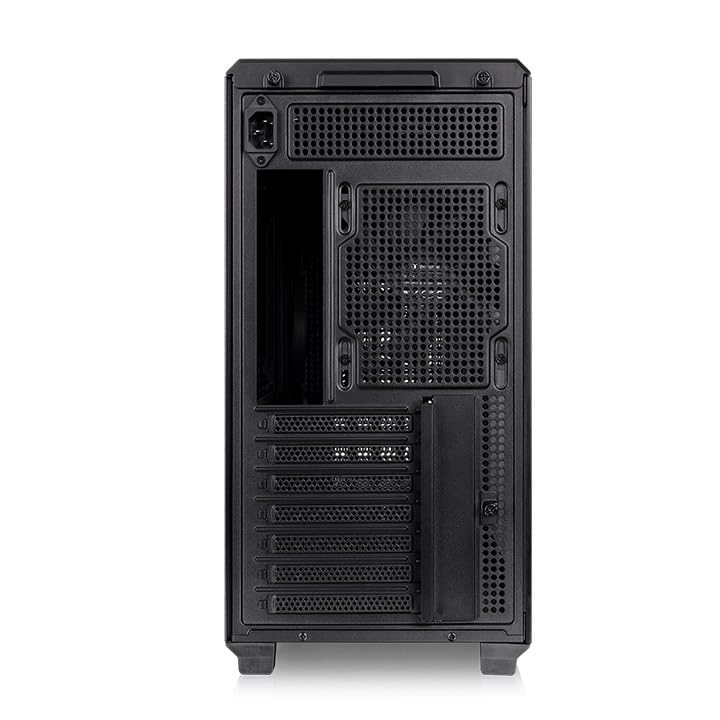 Image of Thermaltake TR300 WS; Wood Trim; Mid Tower; 1x120mm PWM Fan Included; ATX /mATX /mITX Support; 360mm Radiator Support; 410mm GPU Clearance; 165mm Air Cooler Clearance; Black; CA-11M-00M1WN-WS
