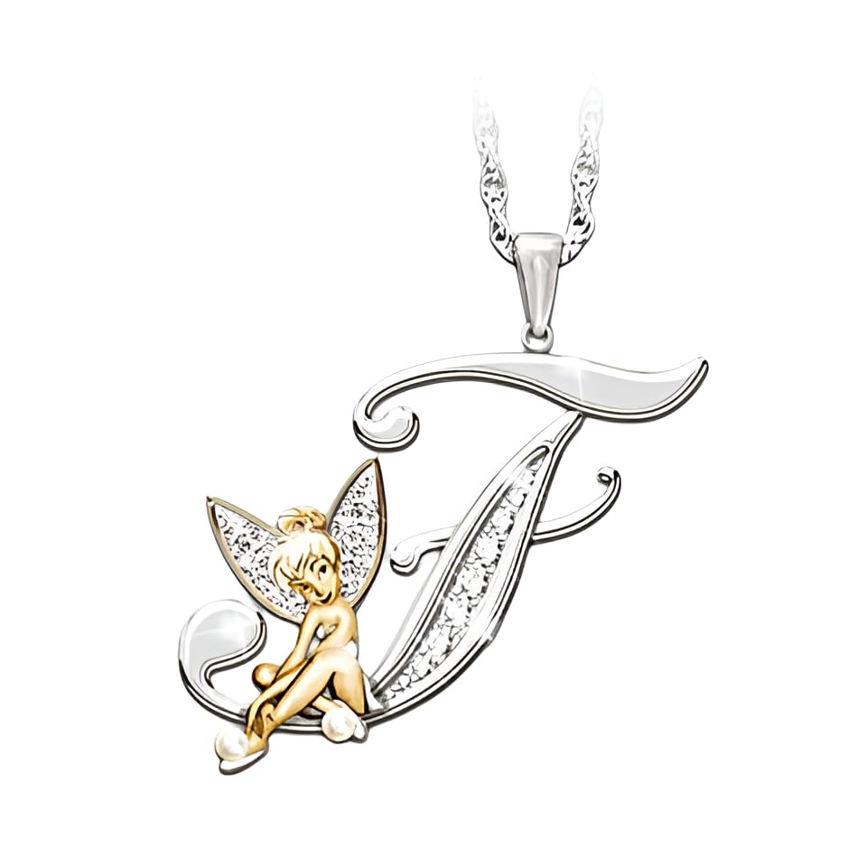 Colliers de fleurs argent 925 anti-allergie avec initiale en cristal pour peaux sensibles