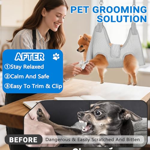 Save 50% on Supet Dog Grooming Hammock for Nail Trimming - Image 2