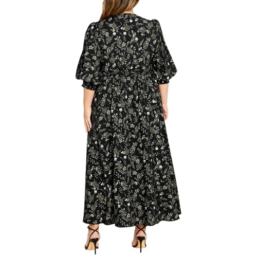 Image of City Chic Women's Plus Size Maxi Dress - Jolene Print