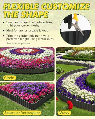 image for Velway Corrugated Metal Garden Edging - 6