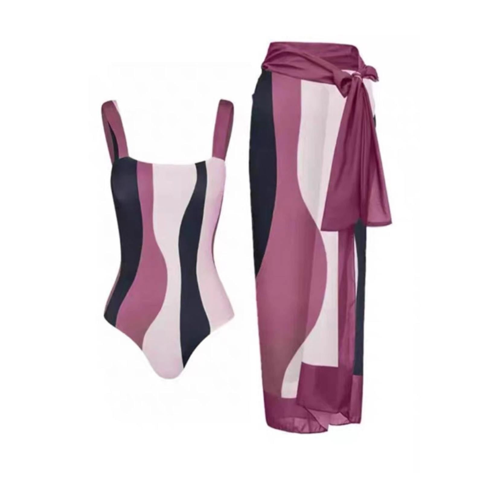 Maillot de bain triangle avec robe portefeuille intégrée pour sculpter la silhouette - 5