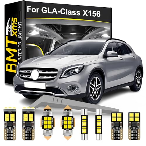 BMT xms Kit LED Intérieur pour voiture - Remplacement pour Mercedes Benz GLA-Class X156 2014-2020, éclairage intérieur blanc 6000K, 14 pièces BMT xms Kit LED Intérieur pour voiture - Remplacement pour Mercedes Benz GLA-Class X156 2014-2020, éclairage intérieur blanc 6000K, 14 pièces