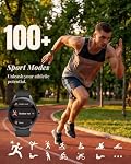 TOOBUR Smart Watch pour les hommes femmes, 40mm HD Smartwatch, Compatible avec Android & iOS, Répondre/faire des appels, surveiller la fidélité avec Step/Calorie/HR Tracker,IP68, Magnifique & Comfy, Cadeau en boîte, Beau pour les hommes, Noir