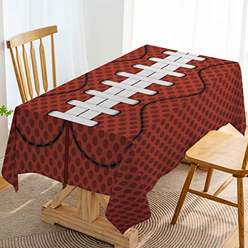 Hafangry American Football Field Tablecloth Rugby Game Day Sports Themed Party Decoration Kitchen Dining Room Home Table Cover-60×84Inch #TOP22