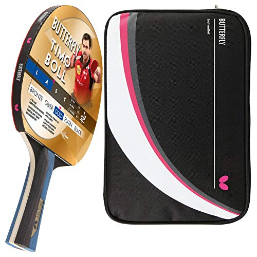 Butterfly® Timo Boll Gold rakietka do tenisa stołowego | Profesjonalna rakieta do tenisa stołowego dla zaawansowanych graczy | wysoka jakość | pokrycie certyfikowane przez ITTF Pan Asia | wgłębiona