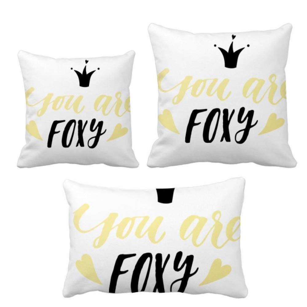 Housse de coussin You are Foxy DIYthinker en coton pour decoration canape