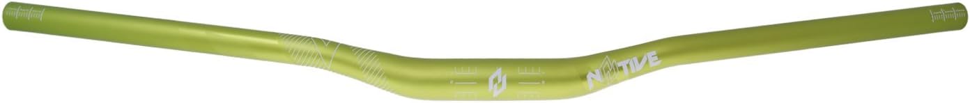 N8TIVE Handlebar AL7075 740x31,8, 20 mm Rise, 5 ° Up, 7 ° BACKSWEEP – Green