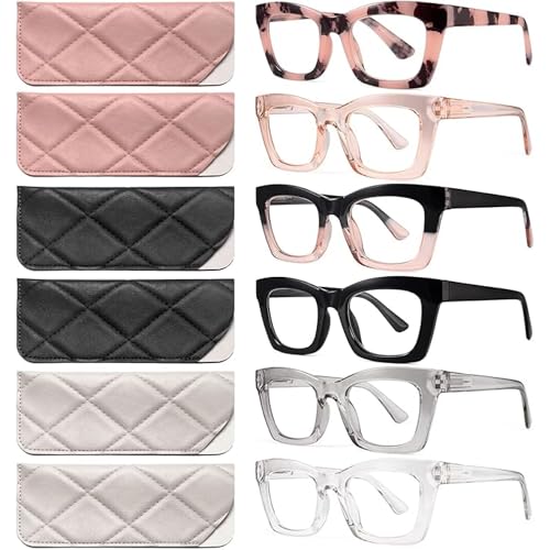 CCVOO 1.75 Oprah Style Reading Glasses for Women, Stylish Eyeglasses,