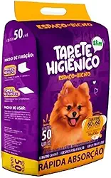 Tapete Higiênico Descartável Espaço de Bicho 60x60cm 50 unidades - Slim