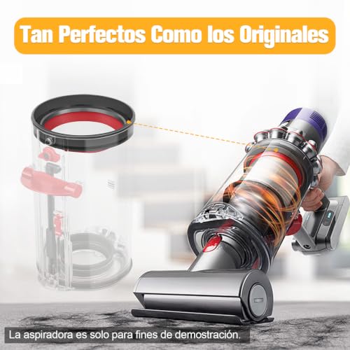 Miniatura 3 de Rukhool Anillo De Sellado Fijo De Cubo De Polvo Para Dyson V11 V15 Recambios Cubo Piezas De Repuestos Partes De Reparación Sv14 Sv17 Sv15 Sv22 Sv28 Aspiradora Accesorios Destornillador