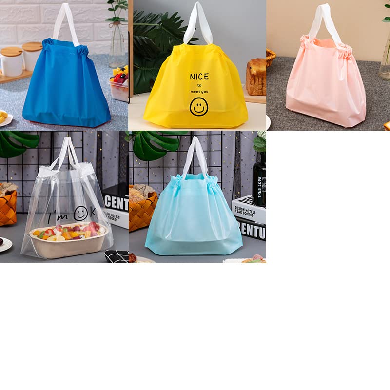 30/50 PZ Vari Modelli Maniglie Sacchetti Regalo Caramelle Sacchetti Con Coulisse Per Biscotti Snack Pacchetto Da Forno Forniture Per Feste Evento-15,30 PZ, 25x35 cm